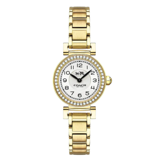 Coach Madison Gold Stainless Steel White Dial Quartz Watch for Ladies - 14502403