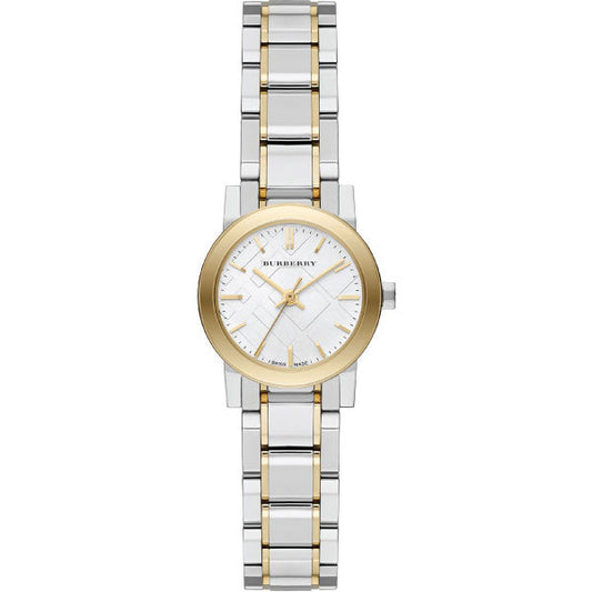 Burberry Two-tone Stainless Steel White Dial Quartz Watch for Ladies - BU9217