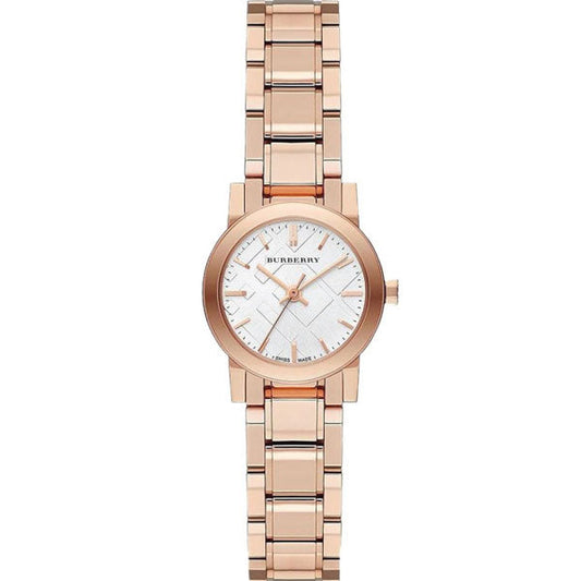 Burberry The City Rose gold Stainless Steel White Dial Quartz Watch for Ladies - BU9204