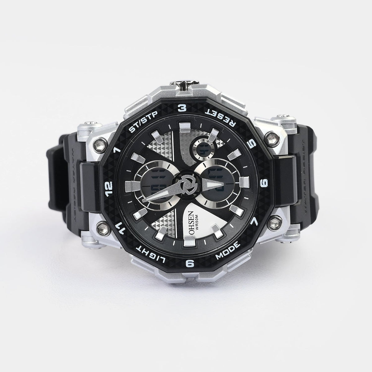 Dual Functionality Sports Digital Wrist Watch