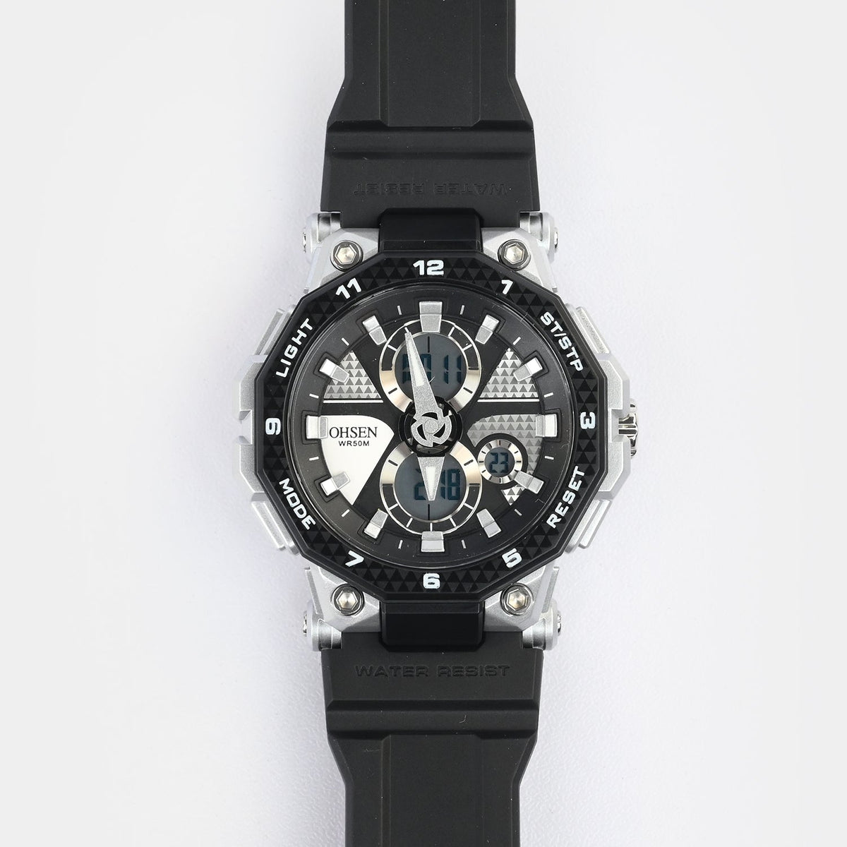 Dual Functionality Sports Digital Wrist Watch