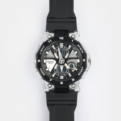 Dual Functionality Sports Digital Wrist Watch