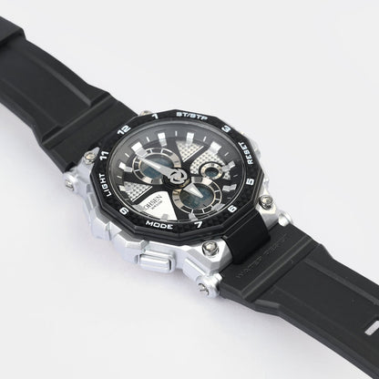 Dual Functionality Sports Digital Wrist Watch