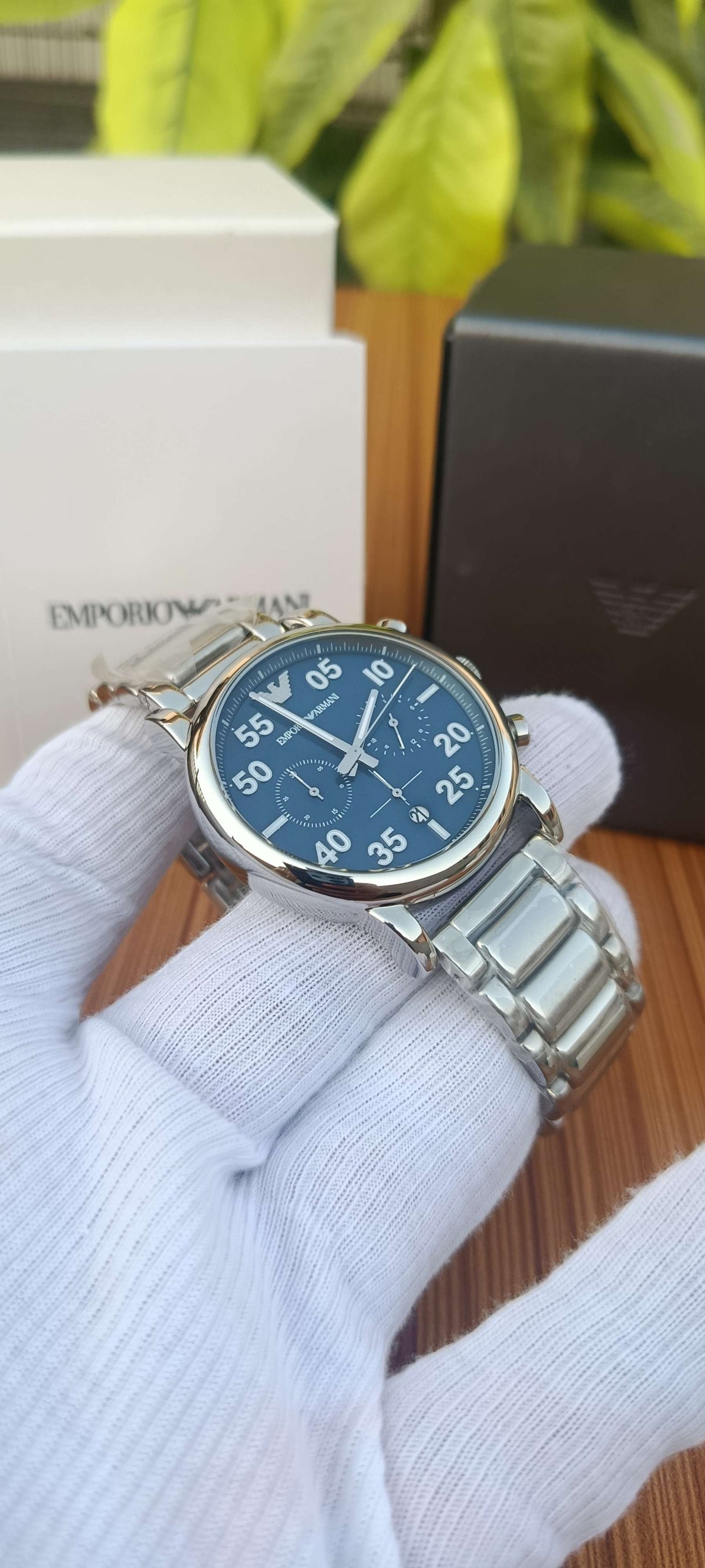 Emporio Armani AR11132 Men's Chronograph Watch - Stainless Steel