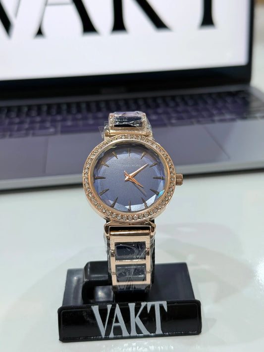 MK- Marble Chain- Blue and Gold