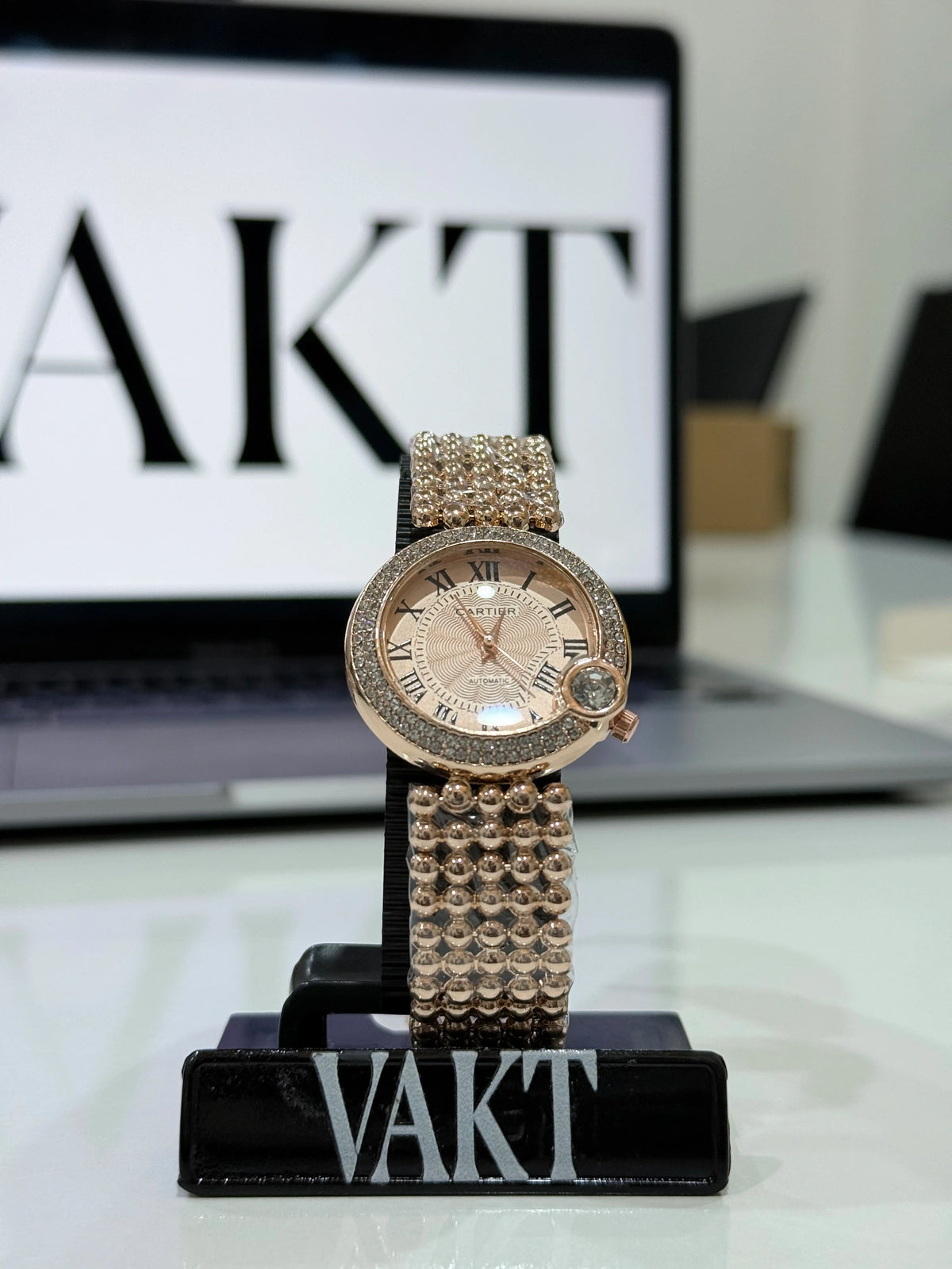 Cartier Gold and Pink Watch
