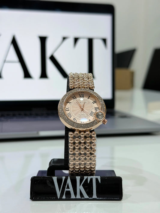 Cartier Gold and Pink Watch