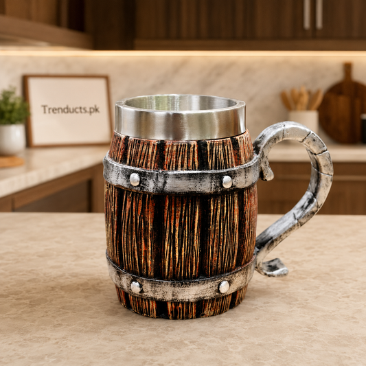 500ml American Barrel Mug with Curved Handle