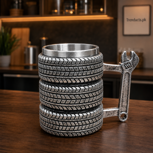 450ml Mechanic Metal Mug with Wrench Handle